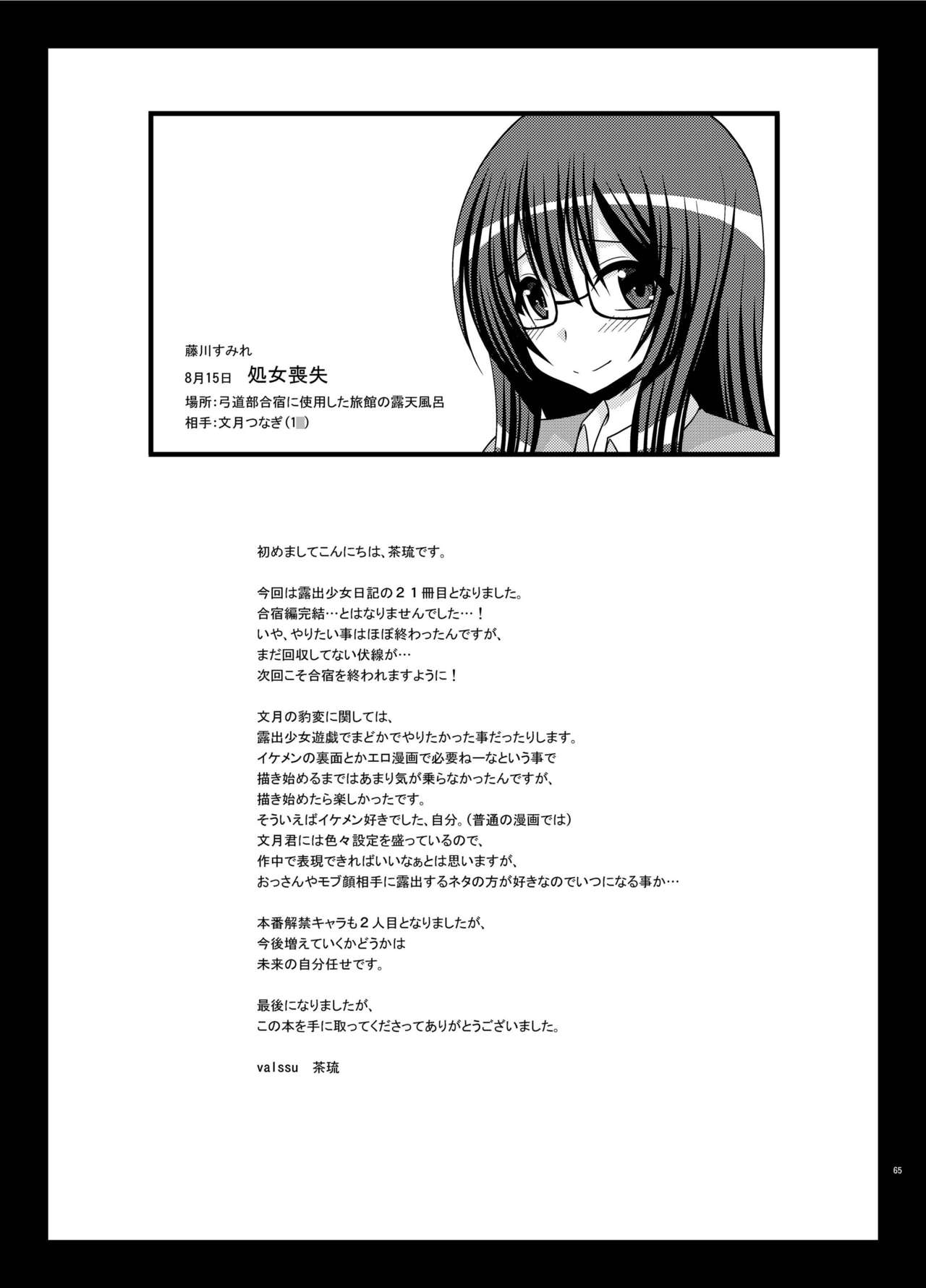 Roshutsu Shoujo Nikki 21 Satsume - Page 65