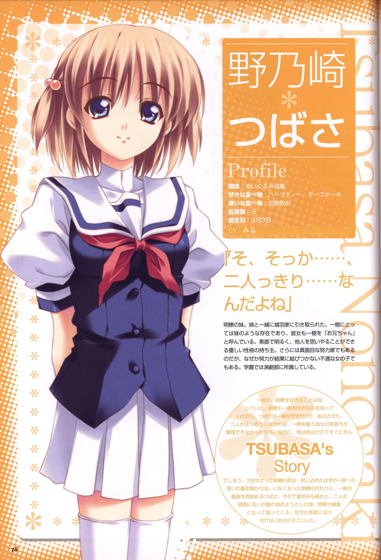 Moshimo Ashita ga Harenaraba official fanbook - Page 19
