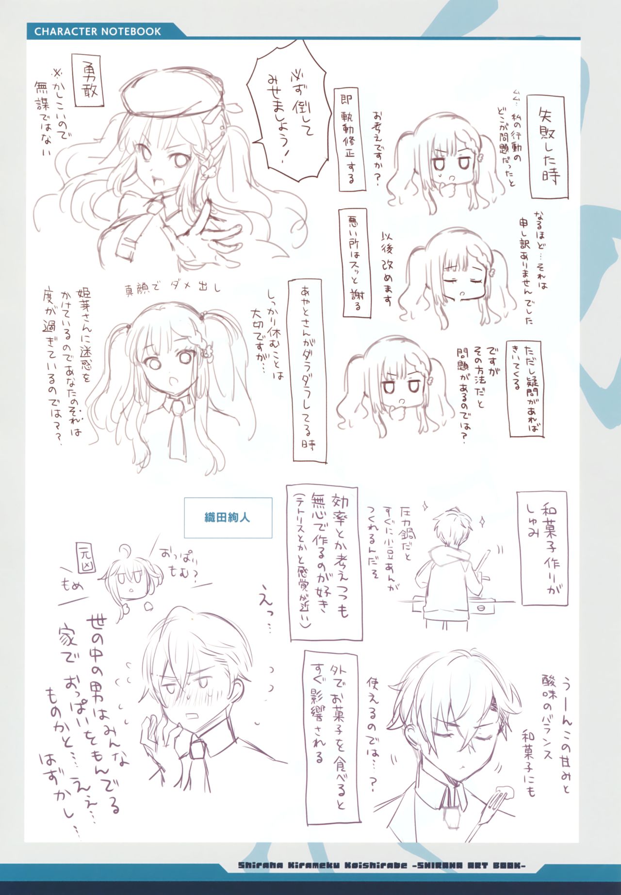 白刃きらめく恋しらべ Shiraha Art Book - Page 20