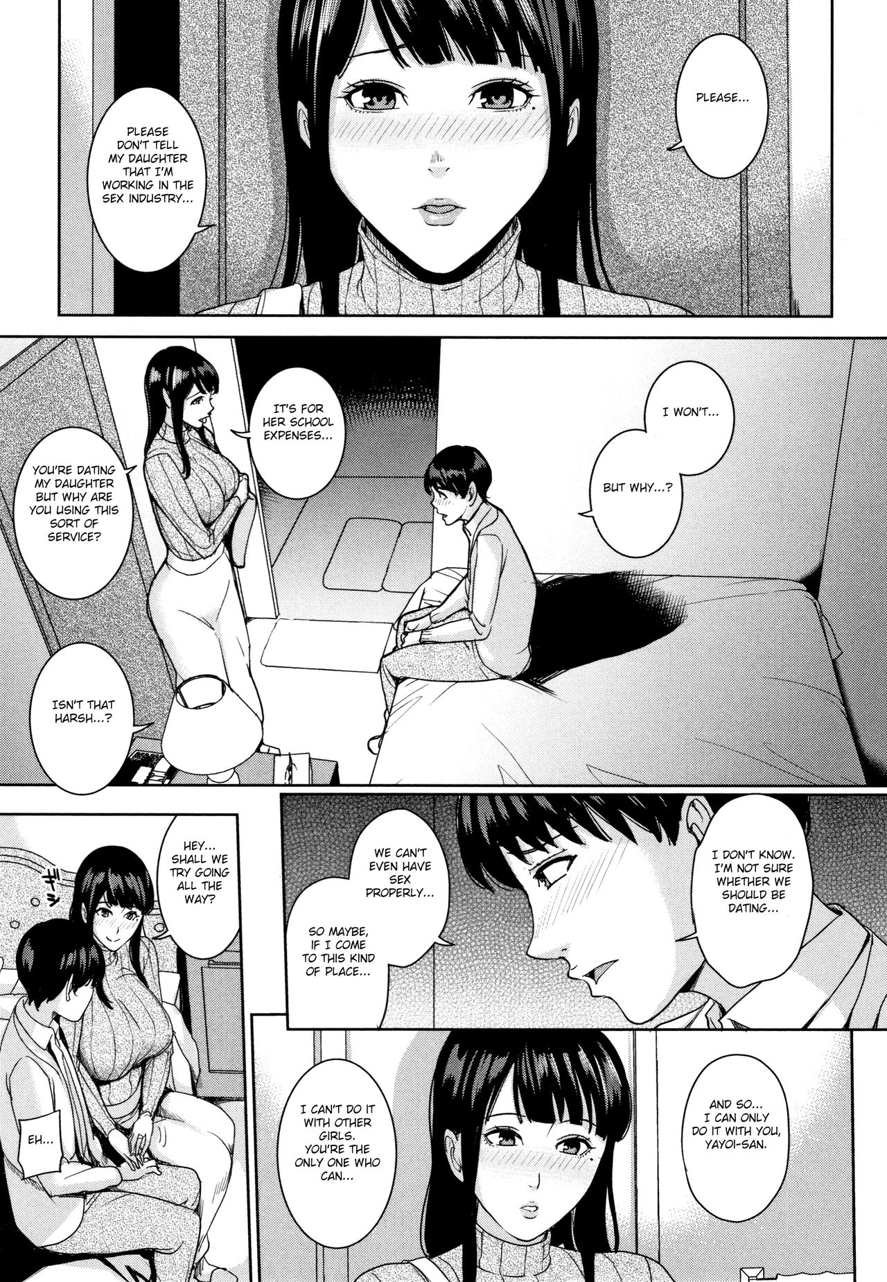 Kanojo no Mama to Deaikei de page 106 - nakadashi beauty mark hentai manga - read online free