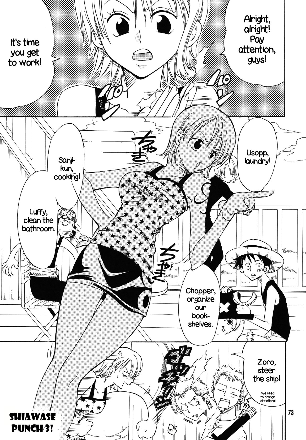 Shiawase PUNCH! 1, 2 and 3 page 70 - paizuri stockings hentai manga - read online free