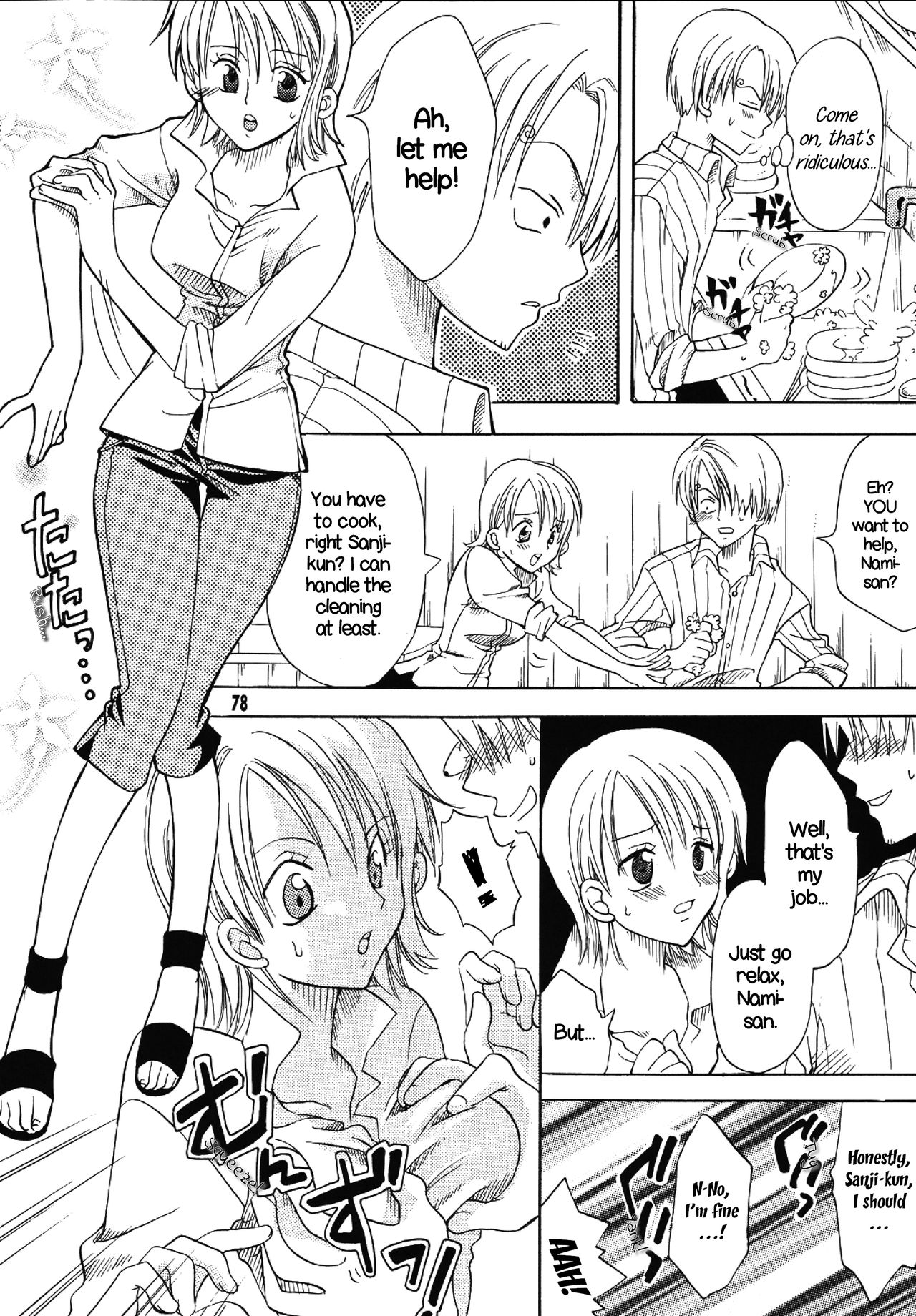 Shiawase PUNCH! 1, 2 and 3 page 75 - paizuri stockings hentai manga - read online free