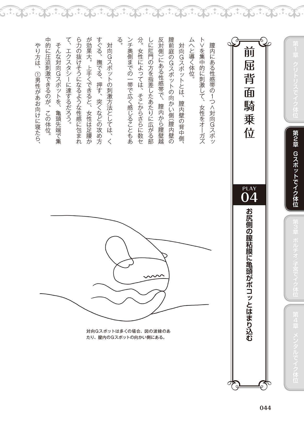 女性が必ずイク体位・オーガズム48手 完全マニュアル イラスト版 ……せくポジ48！ - Page 46