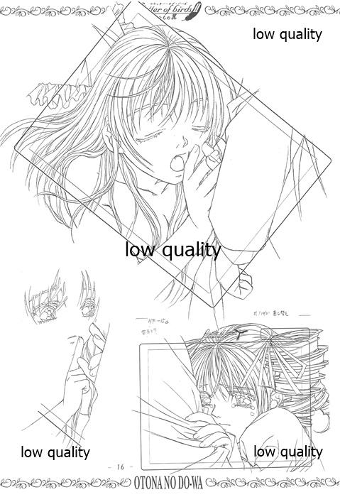 flutter of birdsII 天使たちの翼 線画集 - Page 15