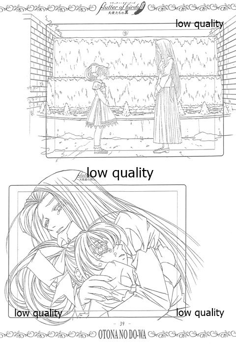 flutter of birdsII 天使たちの翼 線画集 - Page 38