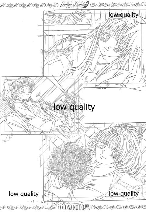 flutter of birdsII 天使たちの翼 線画集 - Page 40