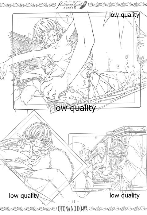 flutter of birdsII 天使たちの翼 線画集 - Page 47