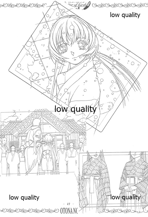 flutter of birdsII 天使たちの翼 線画集 - Page 48