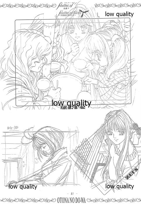 flutter of birdsII 天使たちの翼 線画集 - Page 80