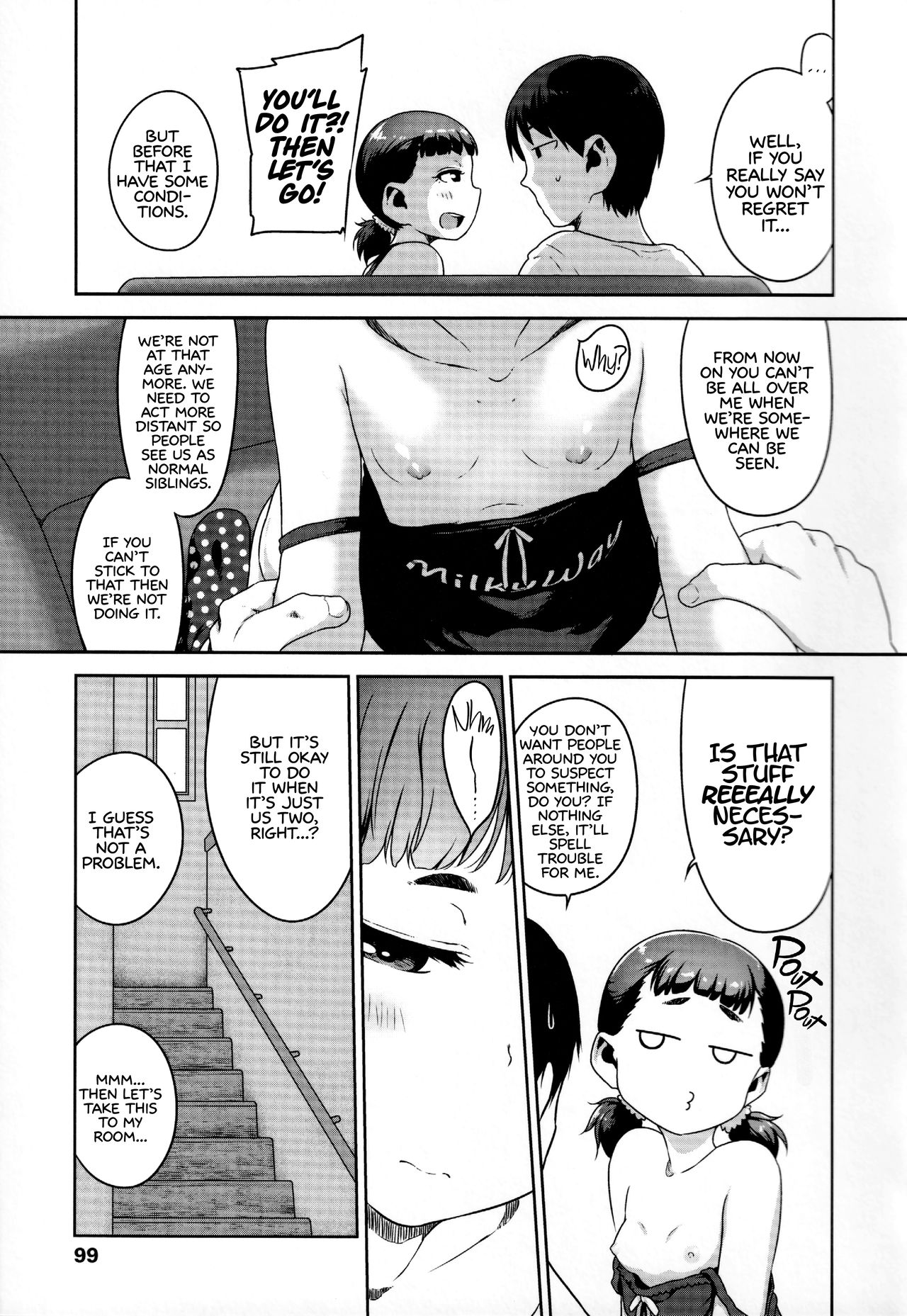 Page 5 of [Chiguchi Miri] Renai Nanka Shinaide Kyoudaikan Dakede Ikitai | I'll Lay Off the Love, I Just Wanna Get Off Being Raped by Onii-chan! (Ikenai Koto kamo...) [English] [Learn JP with H]