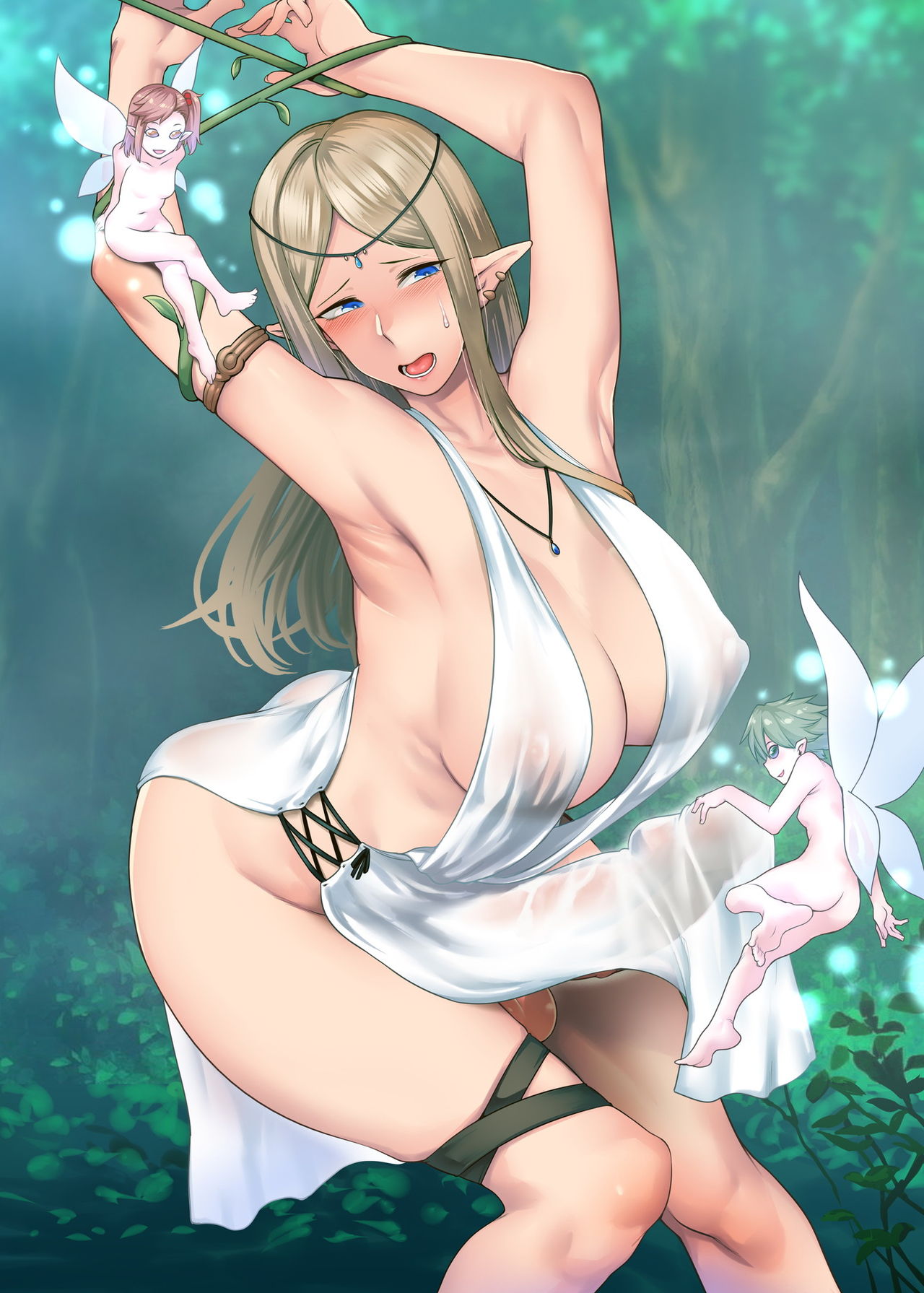 Futanari Elf to Yousei no Mori 丨扶她精靈與妖精之森 - Page 23