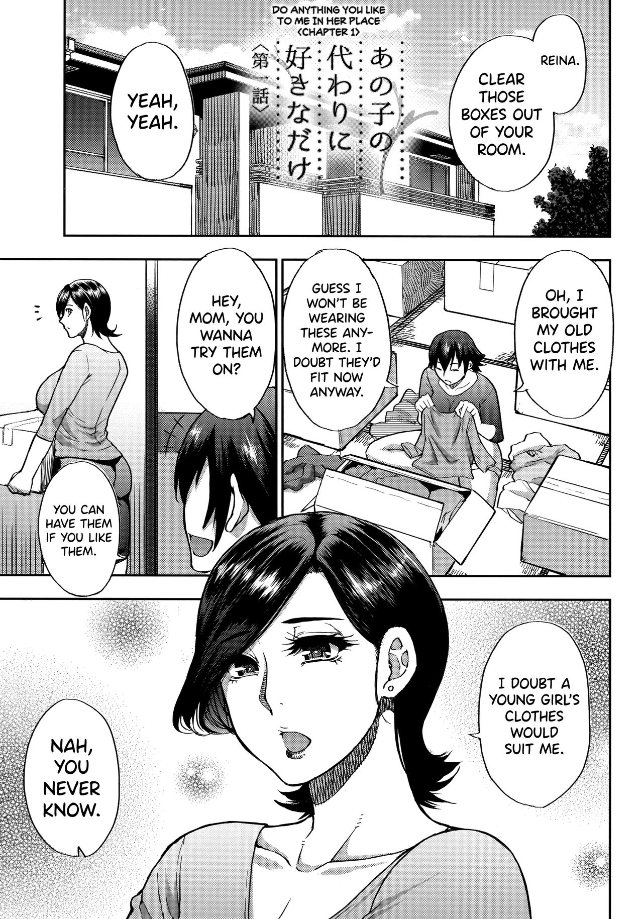 Anoko no Kawari ni Suki na dake Ch. 1-3 | Do Anything You Like To Me In Her Place Ch. 1-3 [English] =TLL + biribiri= - Page 1