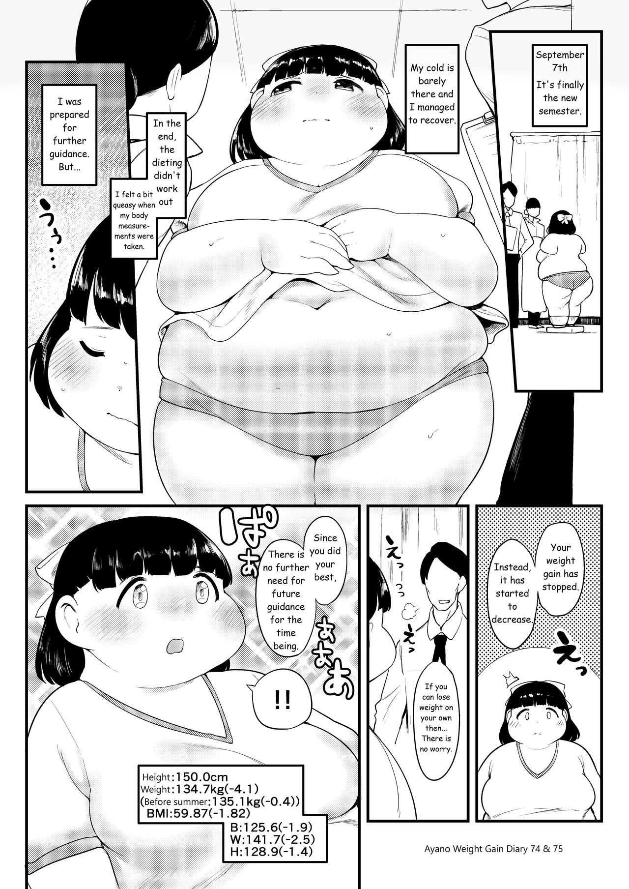 Ayano's Weight Gain Diary - Page 74