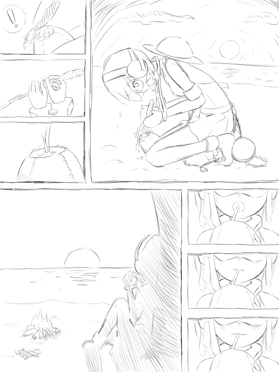 Selfbondage challage Survive in island 1-4 - Page 16