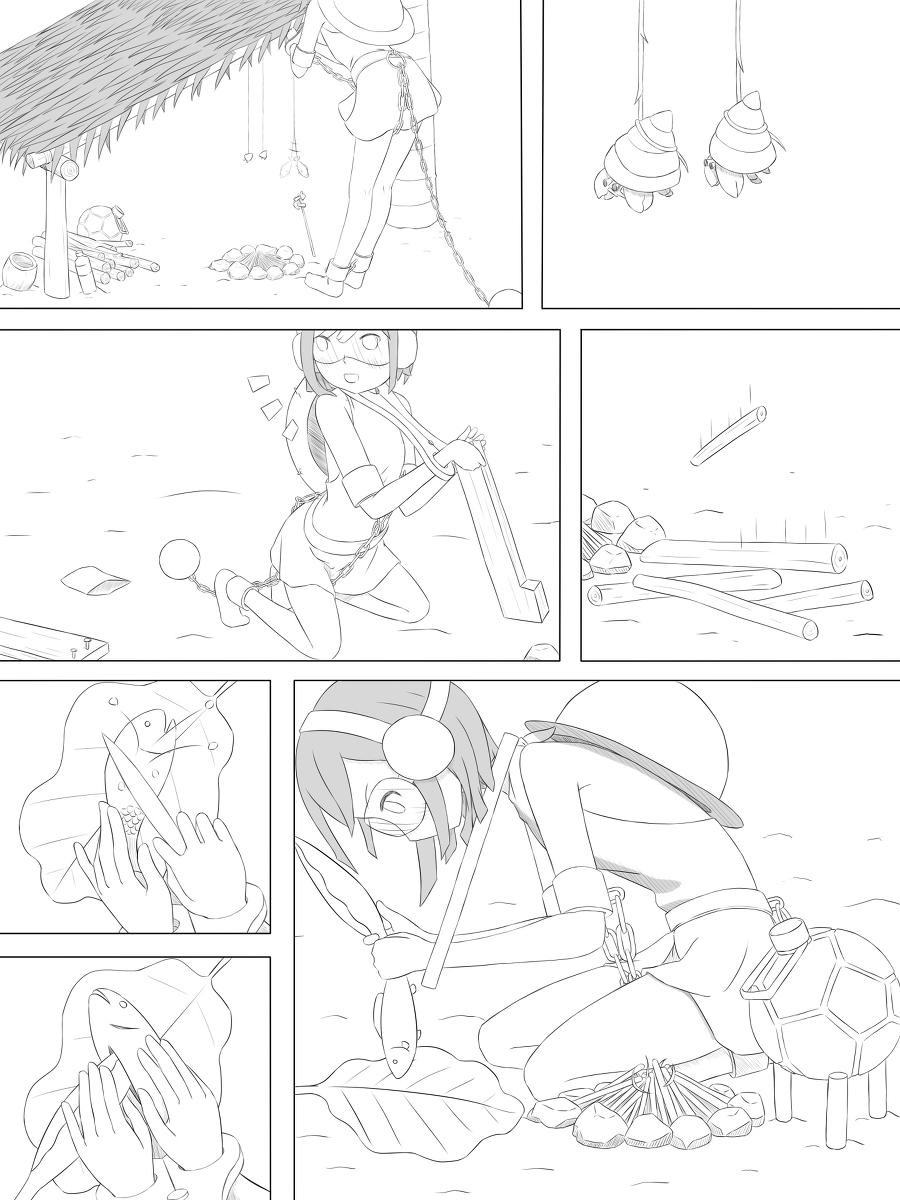 Selfbondage challage Survive in island 1-4 - Page 46