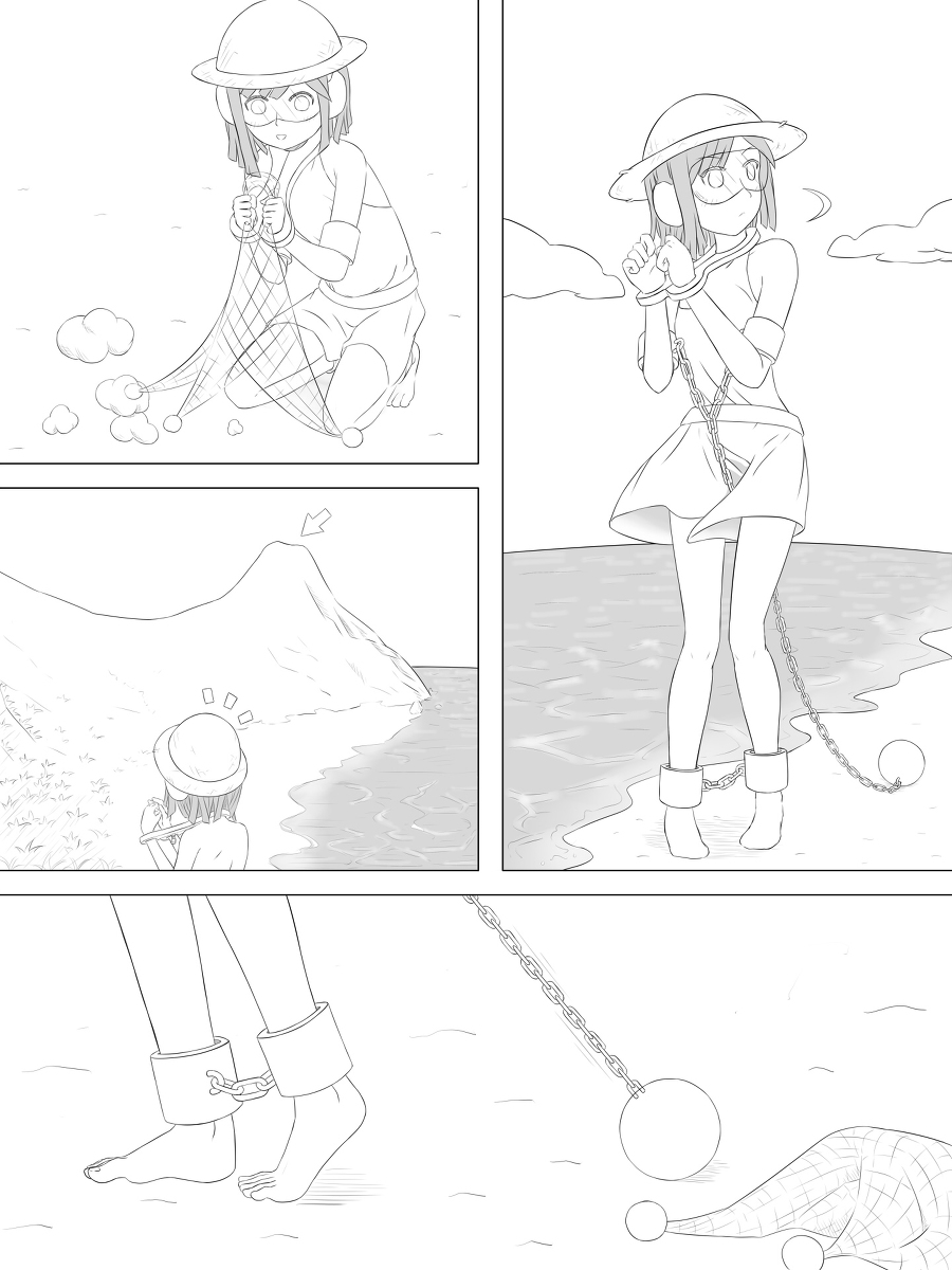 Selfbondage challage Survive in island 1-4 - Page 59