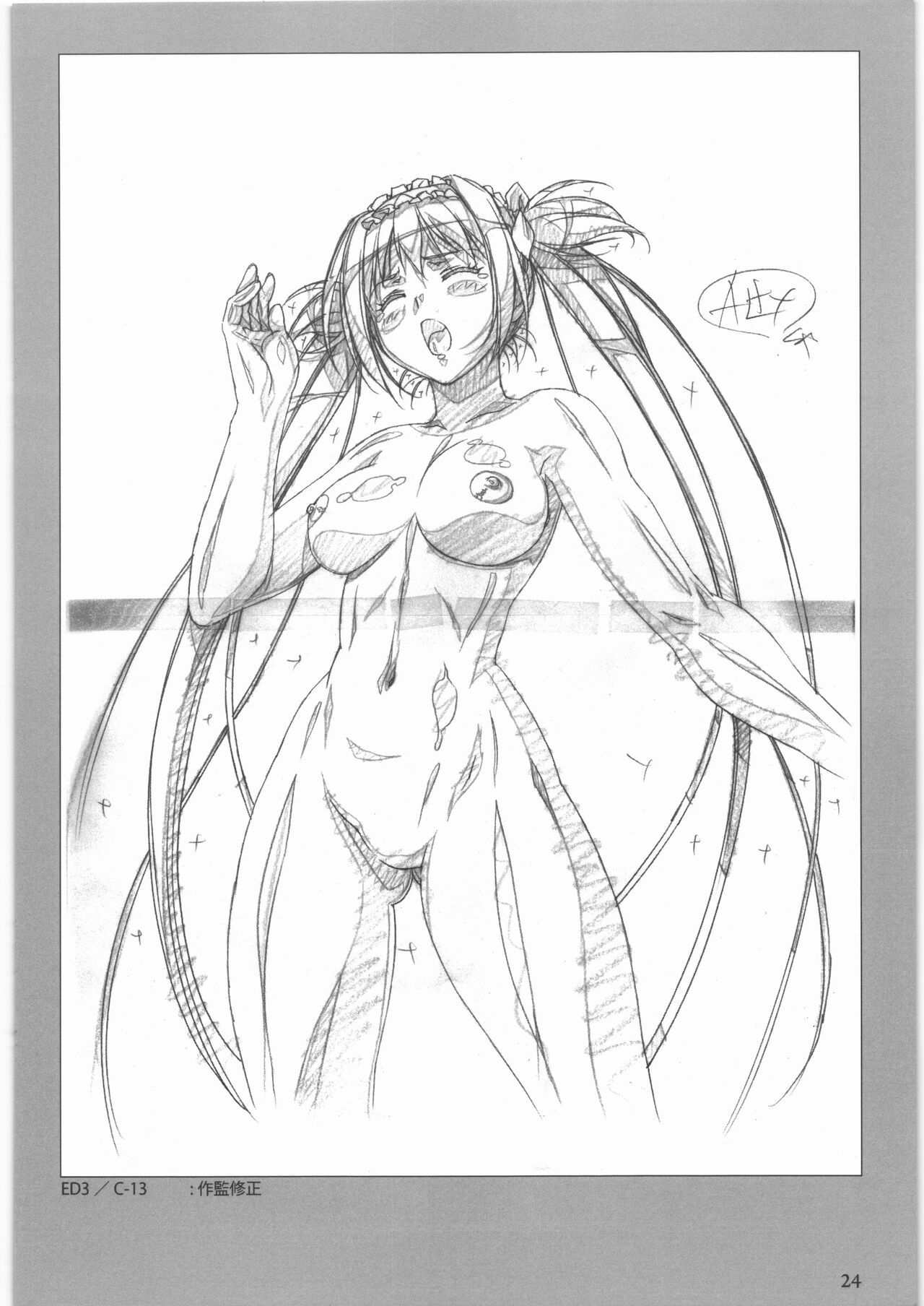 Queen's Blade Gyokuza o Tsugumono Ending Gengashuu - Page 25