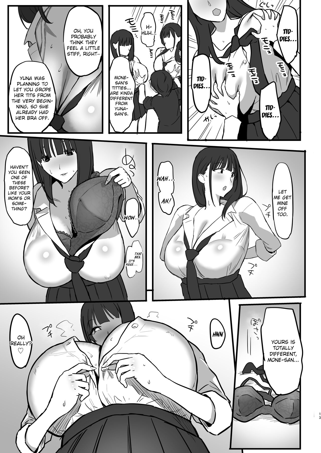 [Purumetal] Onee-chan no Tomodachi no JK Tiktoker ni Takusan Paizuri sareru Hon | The Book where a Kid gets Titfucked a lot by Onee-chan's JK *iktoker Friends. [English] {brolen} - Page 14
