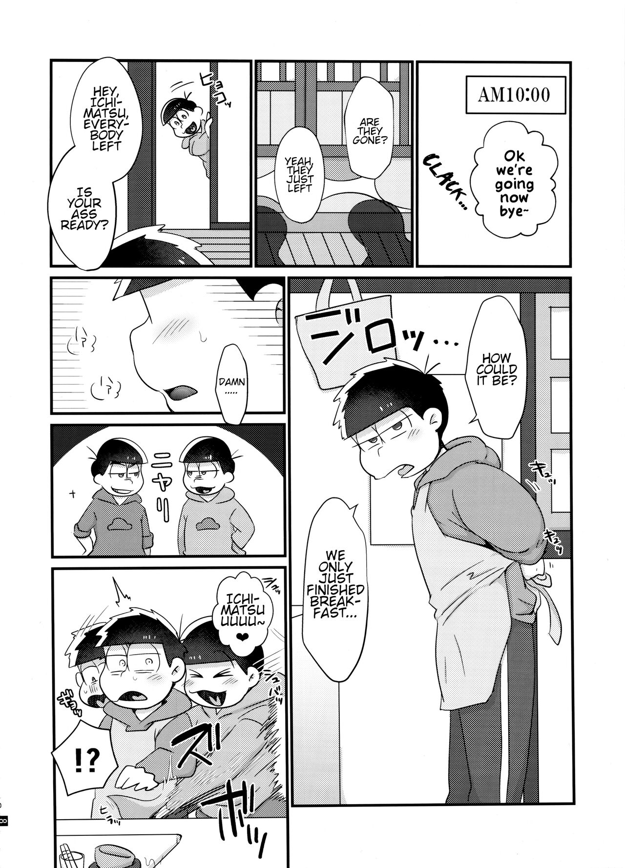 (Kahou wa Nete Matsu 20) [Nimanima Honpo (Tokiwa)] Ore no Shita ga Kyou mo Okashii!! ~24-Jikan Baku Iki 3P Secross~ | My Tongue Has Been Weird Lately ~24 hours of explosive threesome sex!!~ (Osomatsu-san) [English] - Page 9