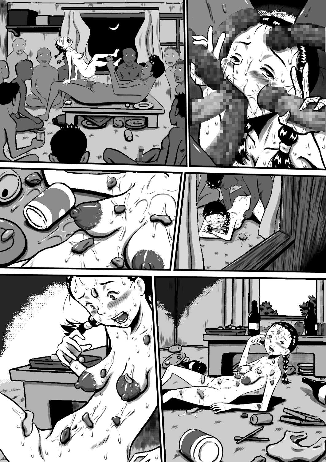 おかされ荘のちぃなちゃん。ヌードモデルの卵、ちぃなの肉体成長記録!「前編」 - Page 116