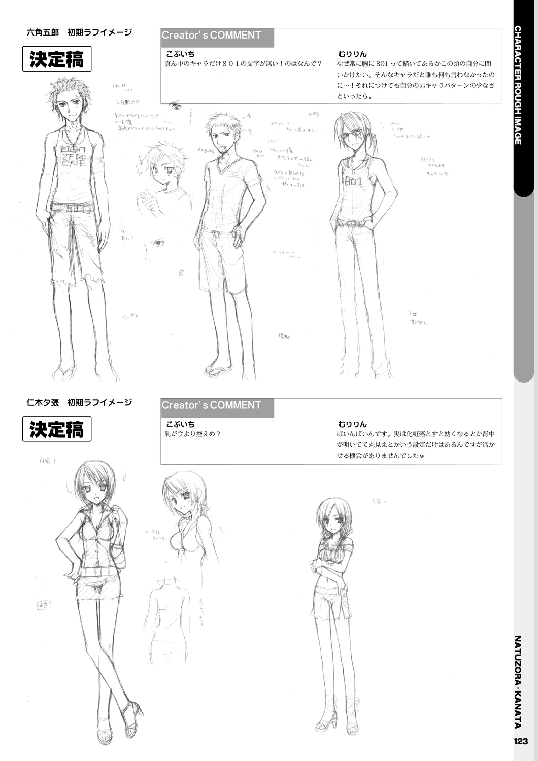 Natsuzora Kanata Official Visual Fan Book - Page 125