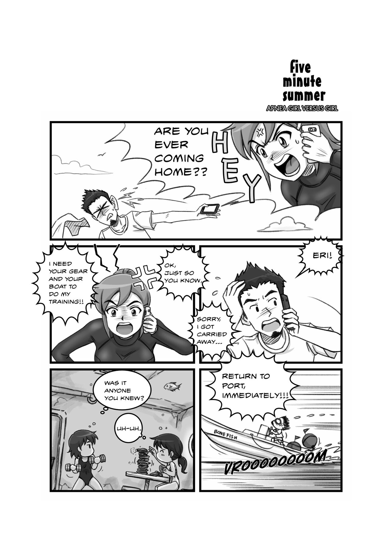 Apnea Girl Versus Girl - Page 19