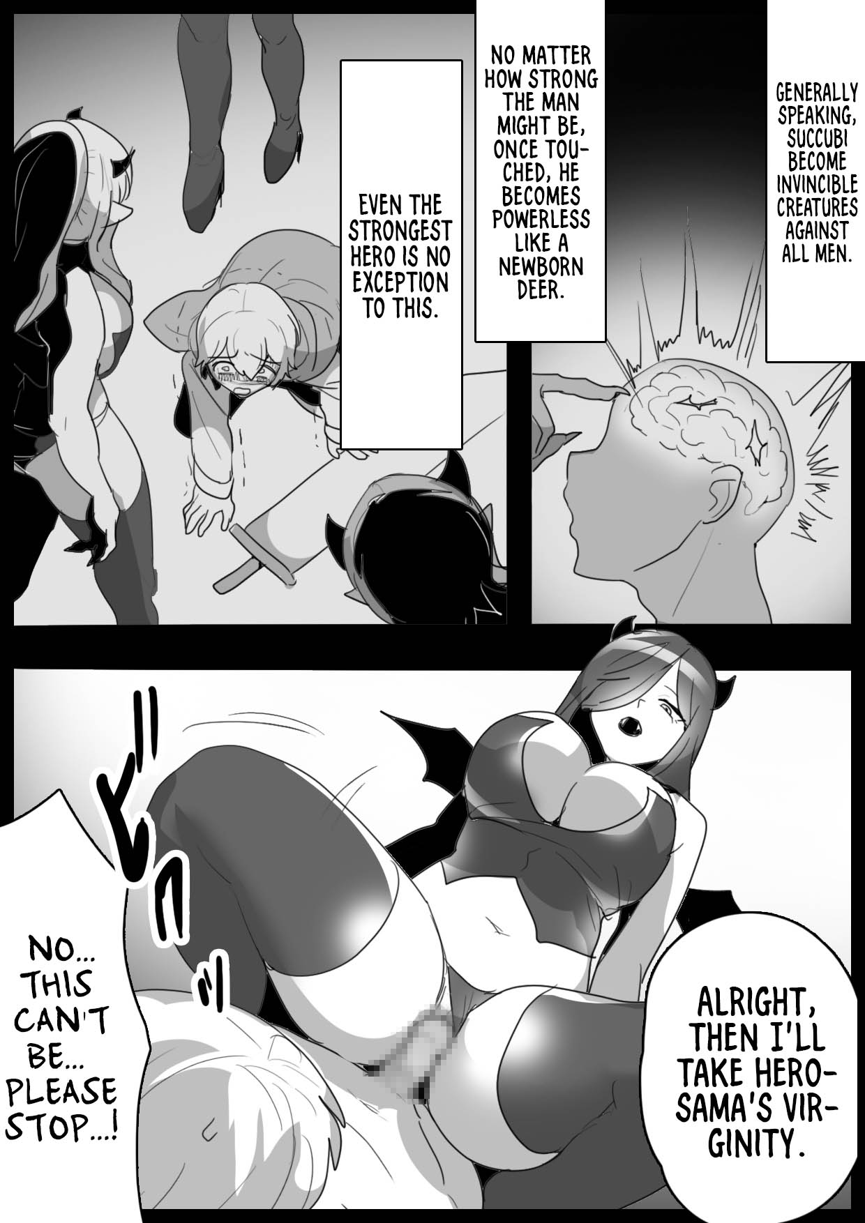 A story about a cheat-class hero being level-drained by low-class succubi and publicly executed. - Page 15