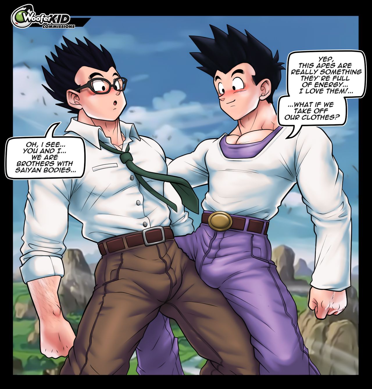 Dragon ball yaoi compilado Son Goku, Son Gohan Son Goten - Page 39