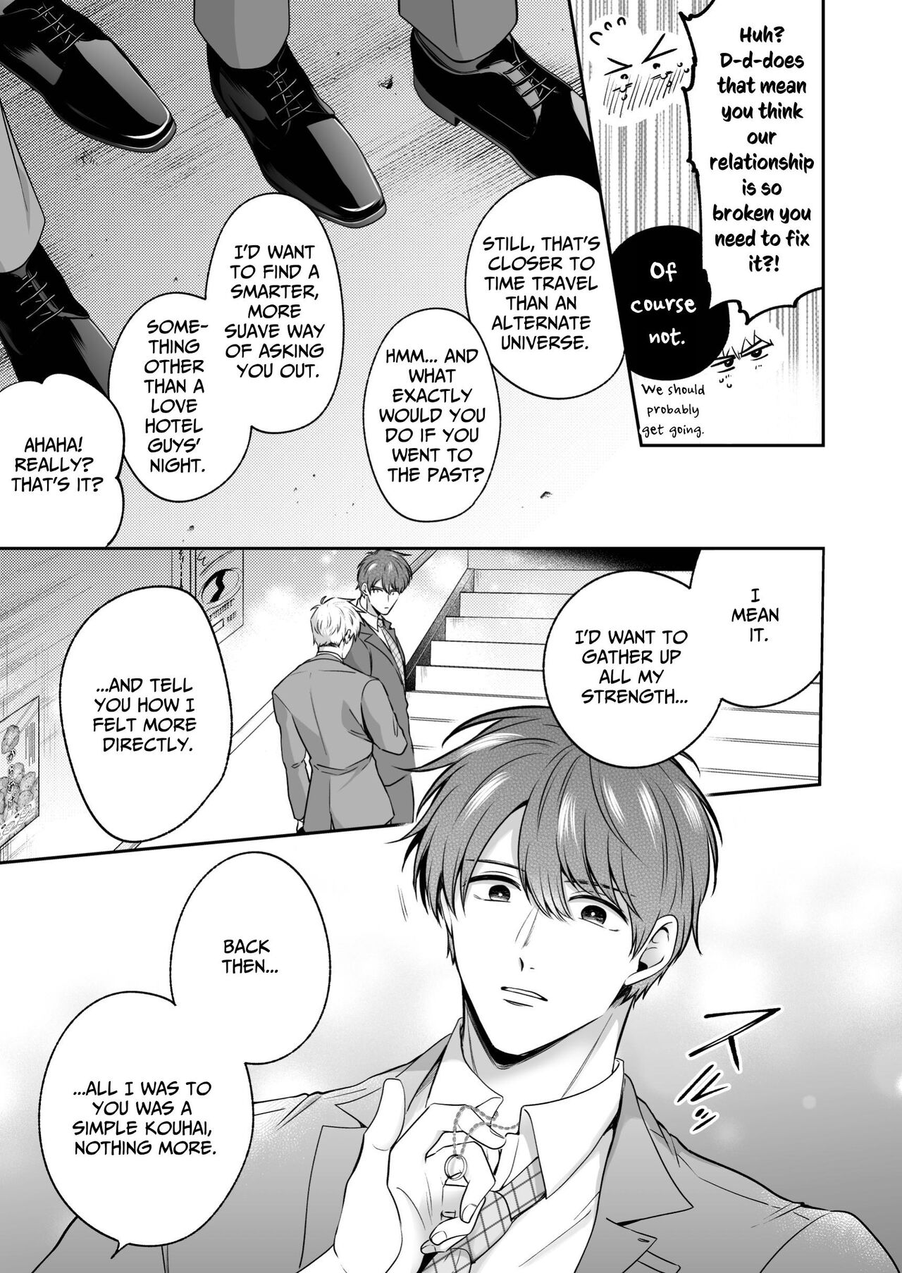 [Sumeshiya-san (Sumeshi)] Ryman LoveHo Danshikai EROS -Isekai Tensei DK Kareshi to Double Kyokon Hasamare Ecchi- | Office Worker's Love Hotel 8 Guys' Night EROS - College Boy Double-Dicked in a New World [English] [Digital] - Page 8