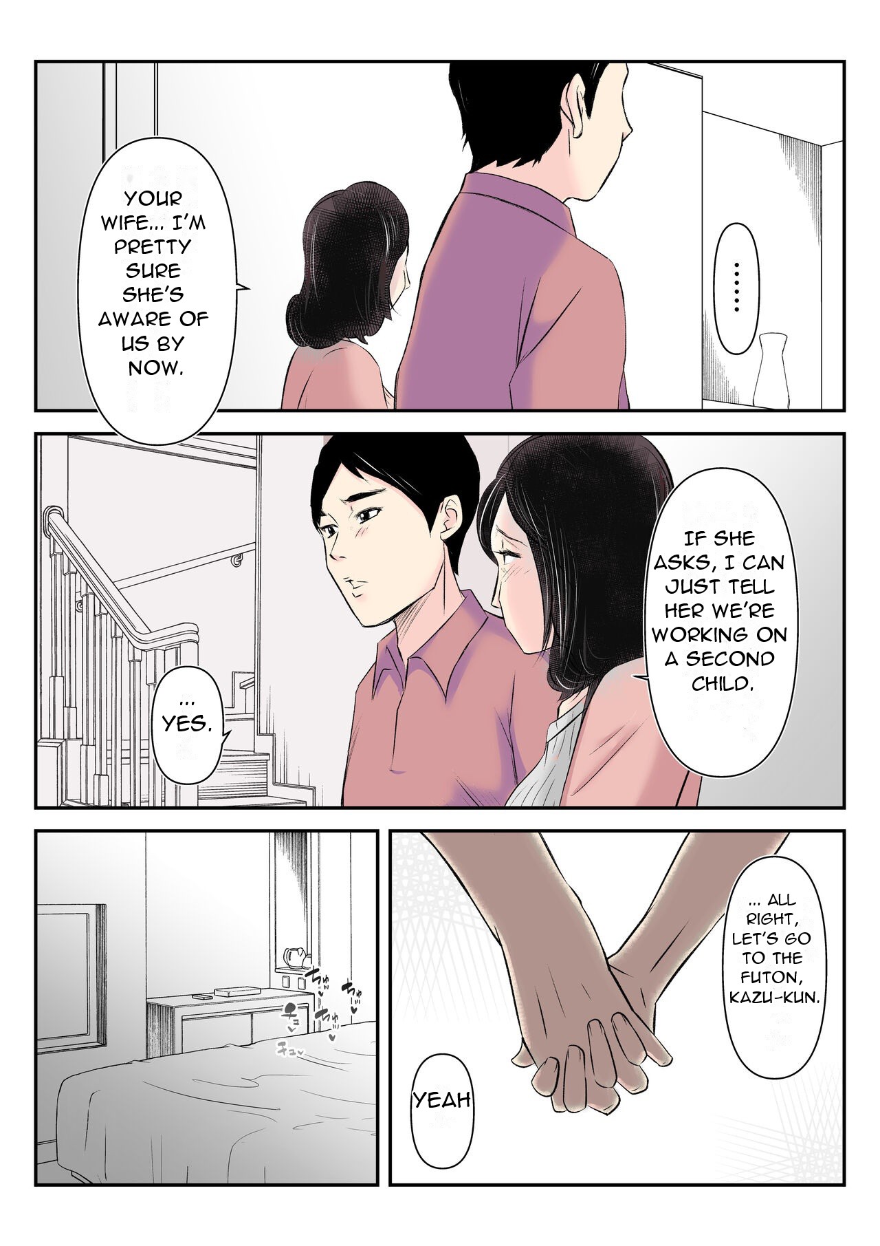 Dairi Shussan o Onegai Sare, Musume no Otto o Netotte Shimatta Inbo - A Lewd Mother who was Asked to be a Surrogate for Her Daughter and Ended up Sleeping with... page 30 original parody - handjob inseki hentai manga - read online free