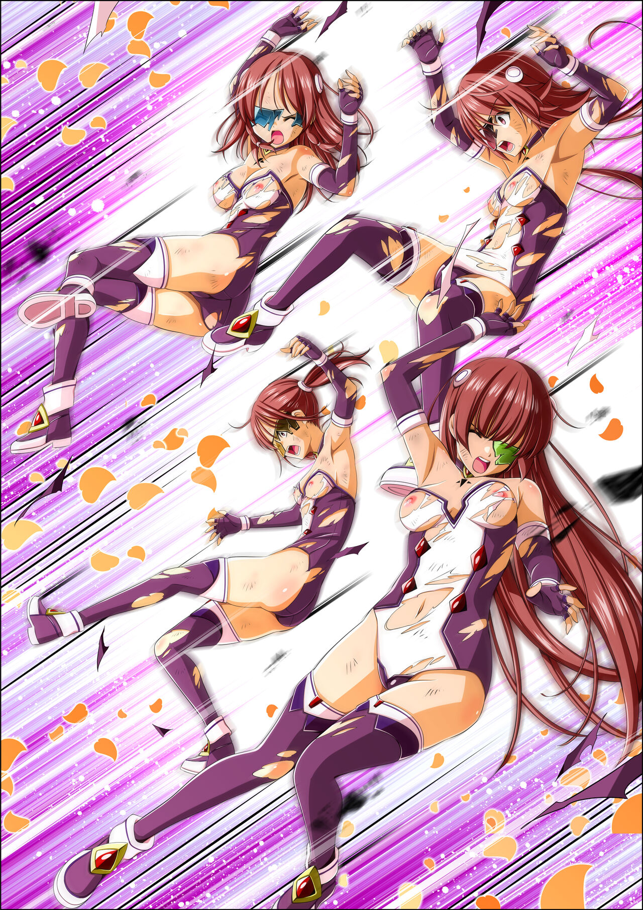 Yotsuba no Senki Clover Rose Ch. 5 page 124 original parody - transformation magical girl hentai manga - read online free