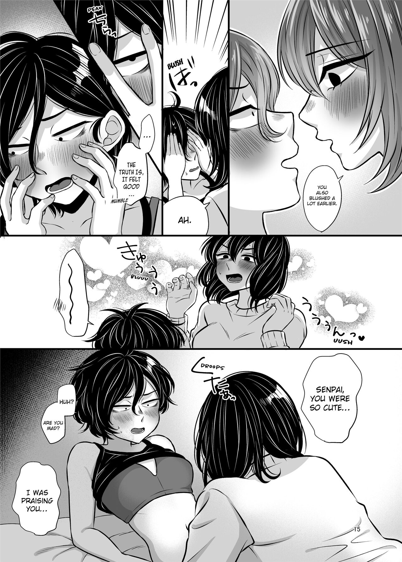 Senpai and Kohai page 15 original parody - kissing females only hentai manga - read online free