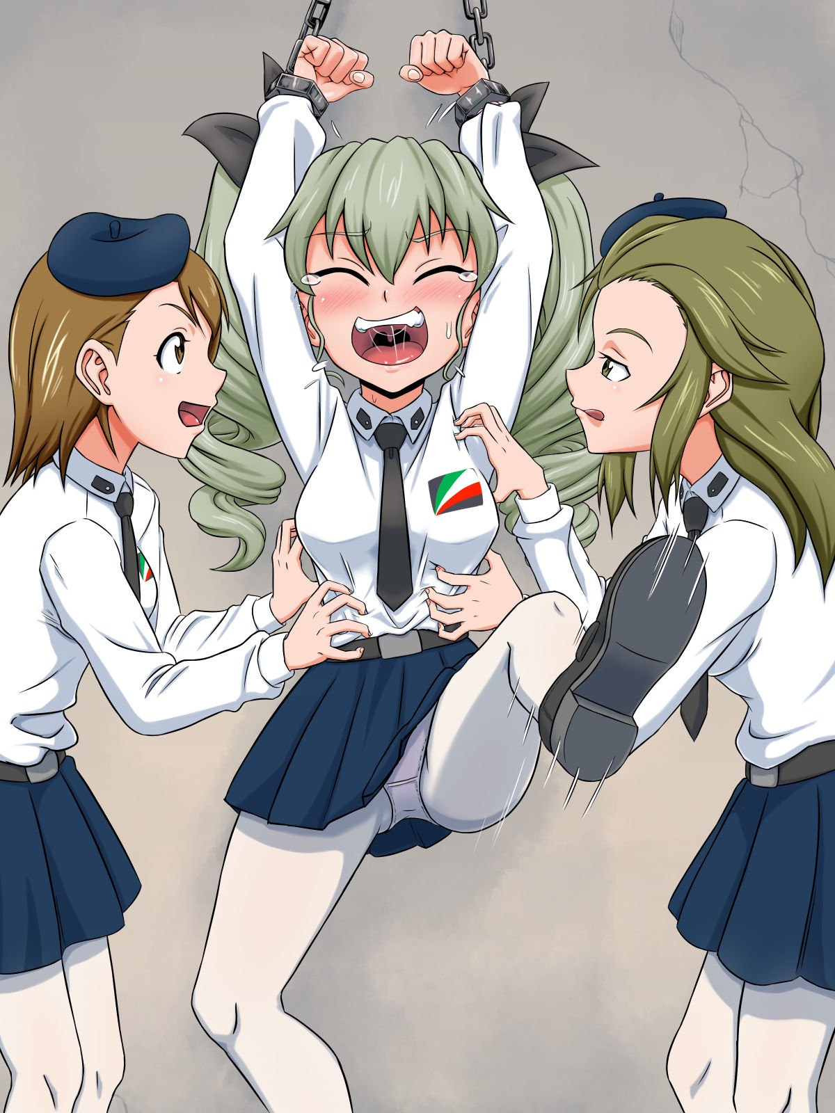 Sensha Shoujo no Warai Jigoku page 24 featuring chiyomi anzai girls und panzer parody - futanari ahegao hentai manga - read online free