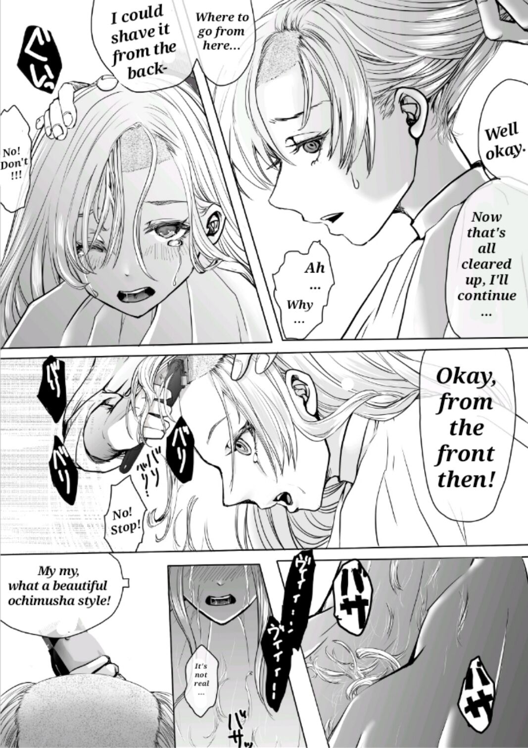 髪を切る漫画 page 10 original parody - humiliation netorare hentai manga - read online free