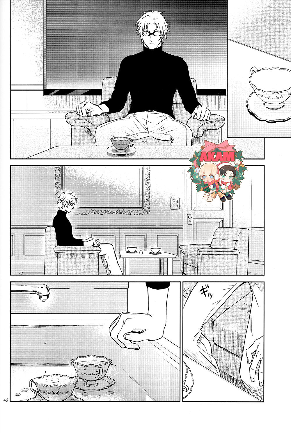 CUFFLINKS page 45 featuring shuuichi akai detective conan parody - males only yaoi hentai manga - read online free