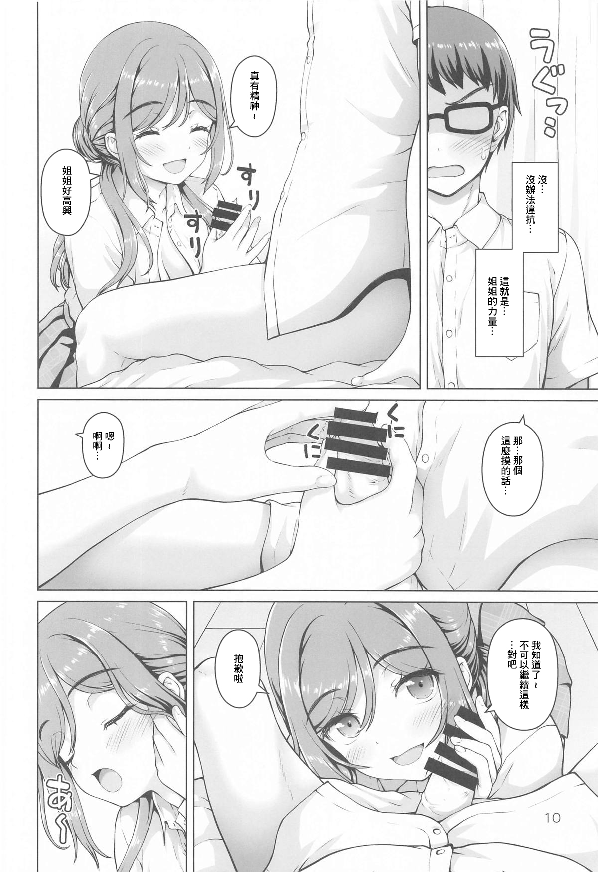 Onee-chan + page 9 featuring rinami himesaki the idolmaster parody - glasses sole female hentai manga - read online free