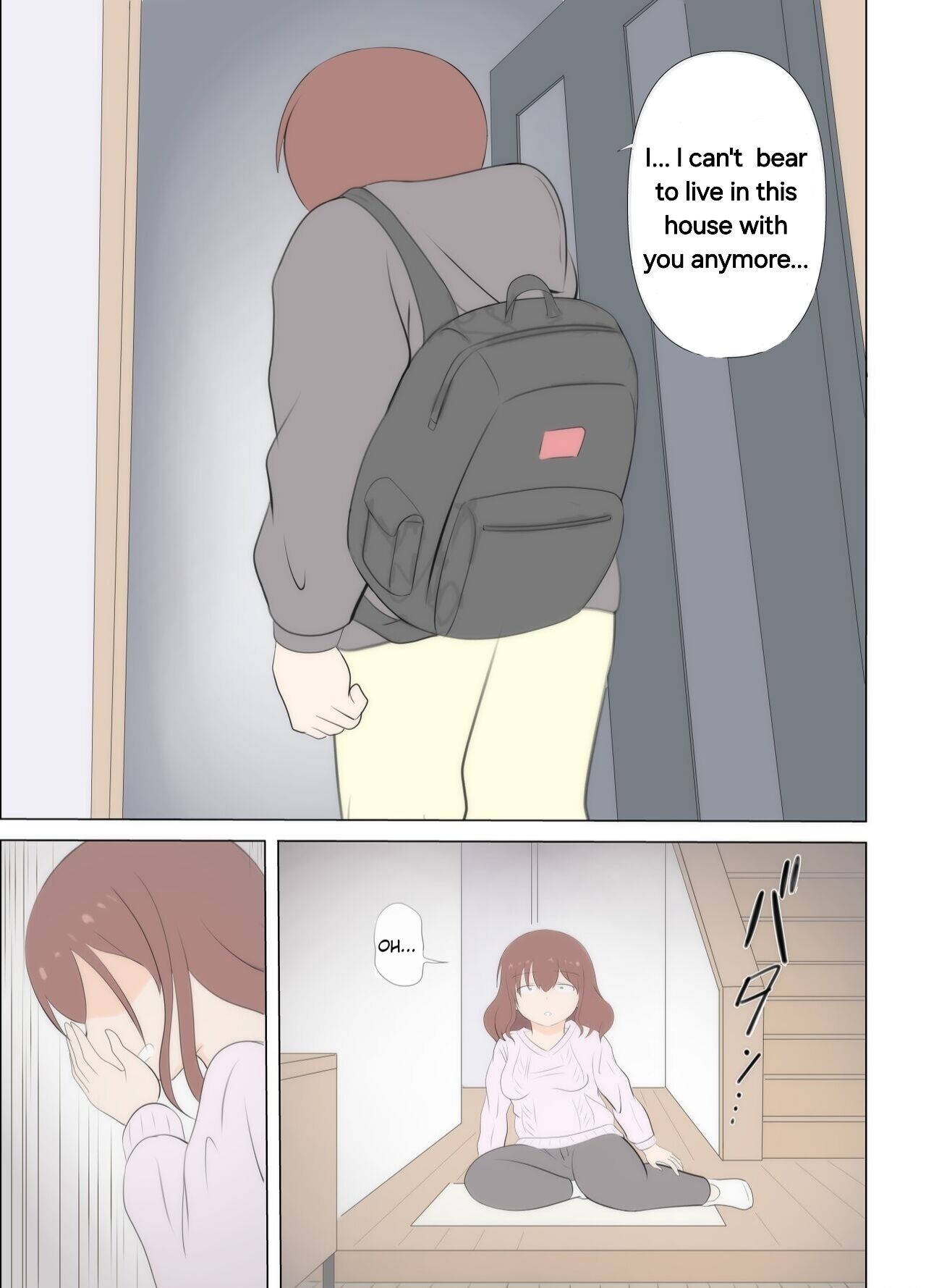 Haha no Hatsukoi wa Oji-san desu. 2 | Mom and Uncle's Affair, Chapter Two page 37 original parody - milf sweating hentai manga - read online free