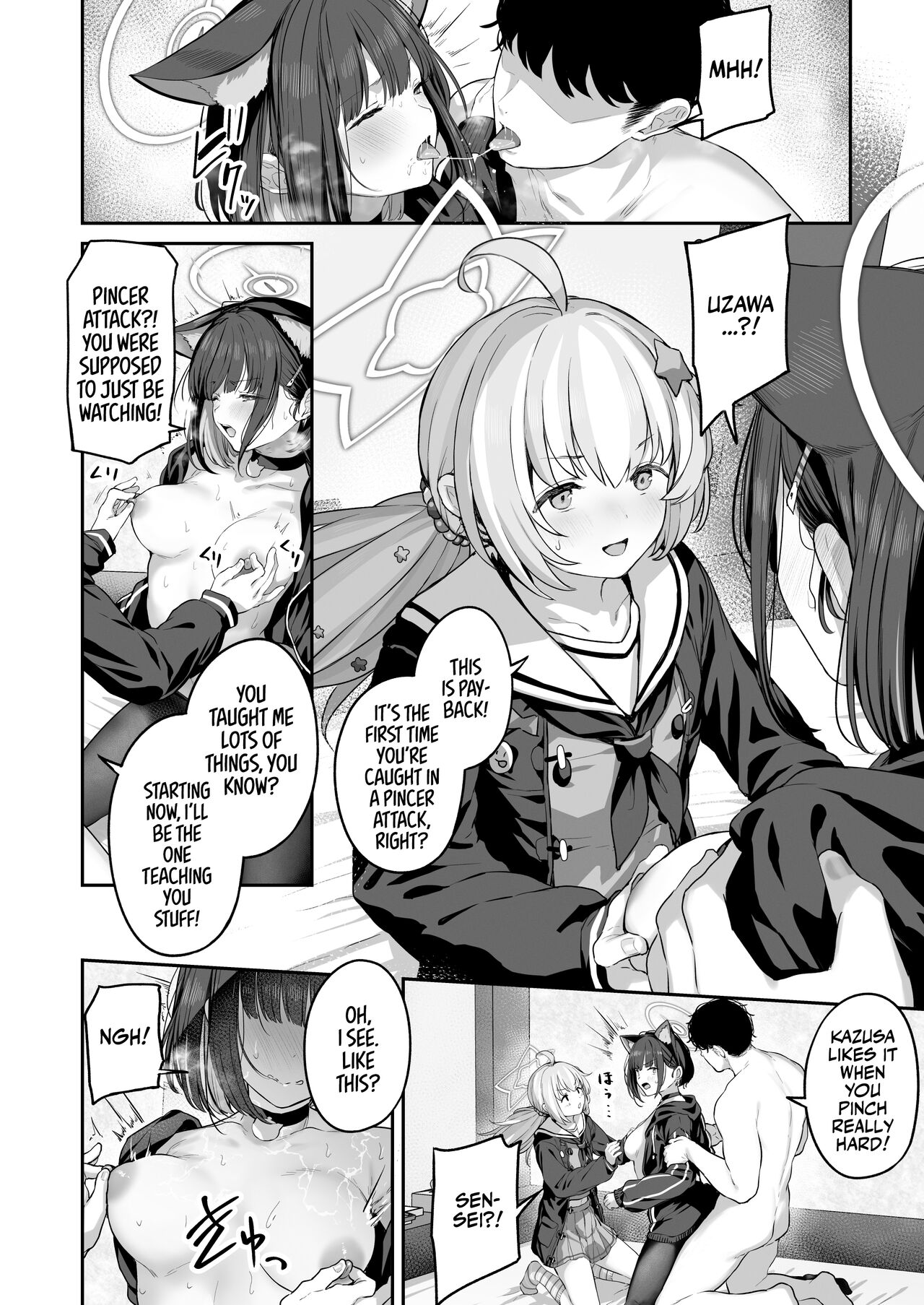 Tokoton Yacchau Kyouyama Kazusa 2 | Kyouyama Kazusa Wants to Bang 2 page 52 featuring sensei blue archive parody - cum swap kissing hentai manga - read online free