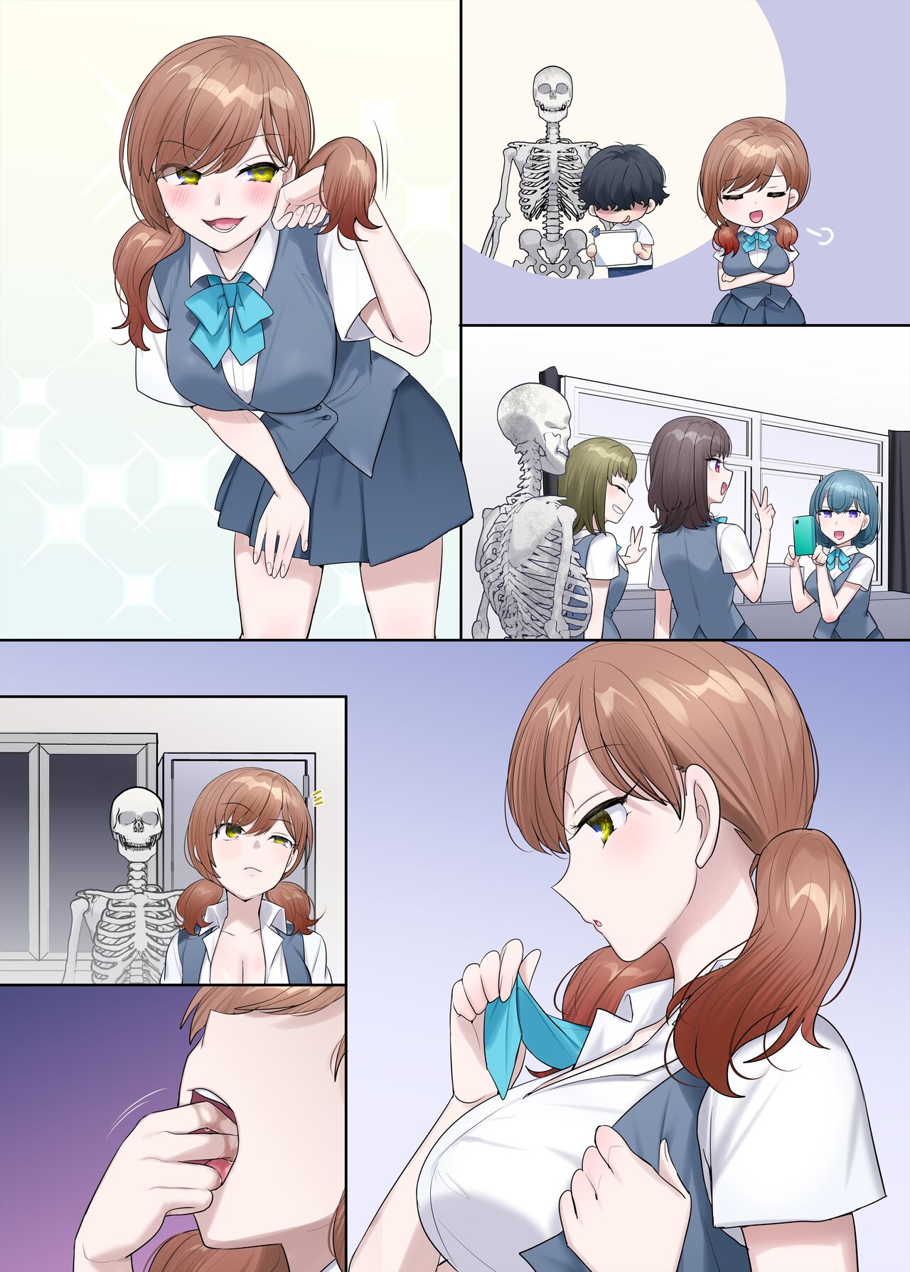 Inokori seibutsu-shitsu page 18 original parody - masturbation schoolgirl uniform hentai manga - read online free