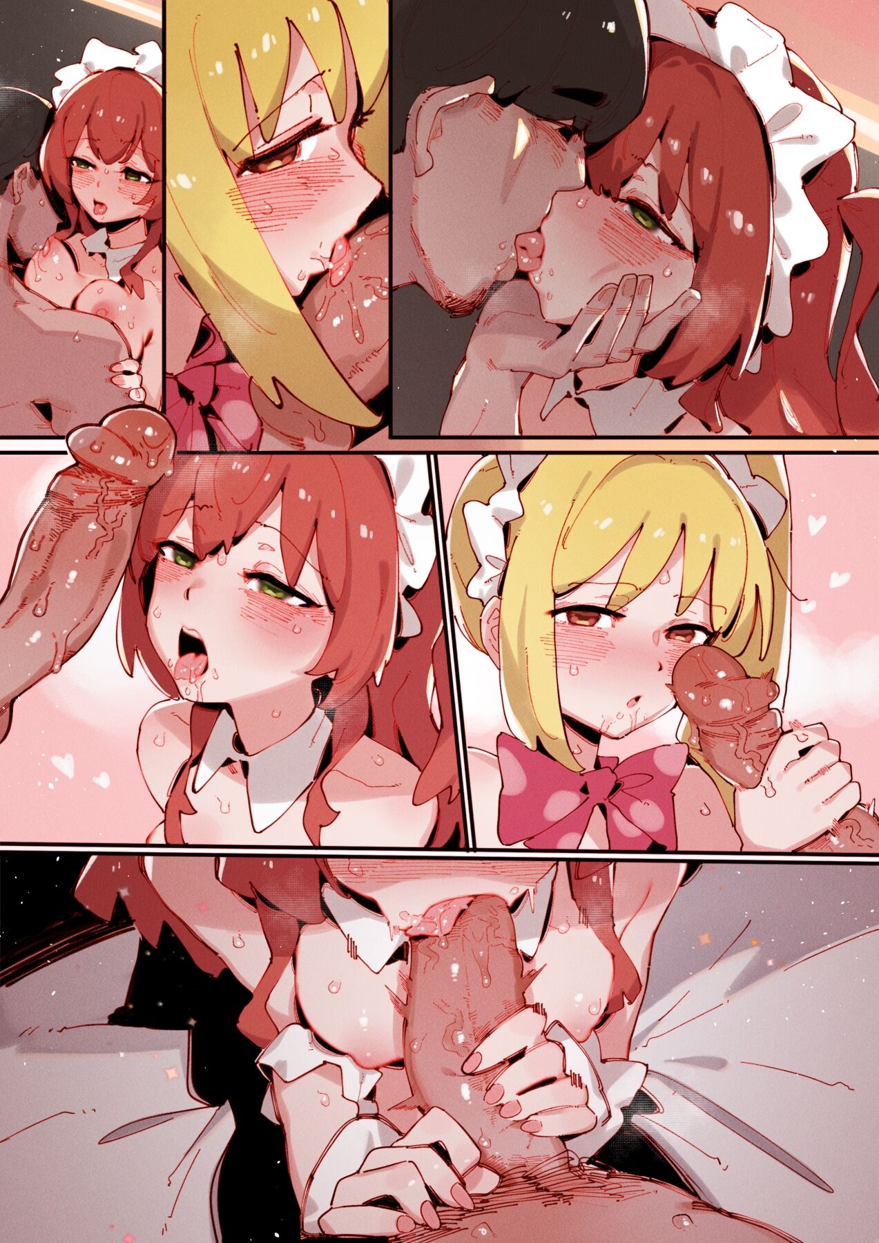 Kita/Nijika's Part-Time Job⭐... page 55 featuring nijika ijichi bocchi the rock parody - maid mmf threesome hentai manga - read online free