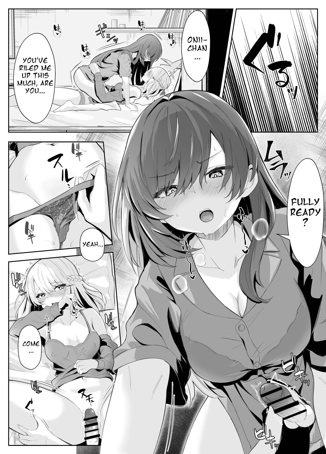 TS Onii-chan ga Futanari Imouto ni Mesuochi Saserareru Hanashi page 37 original parody - futanari inseki hentai manga - read online free