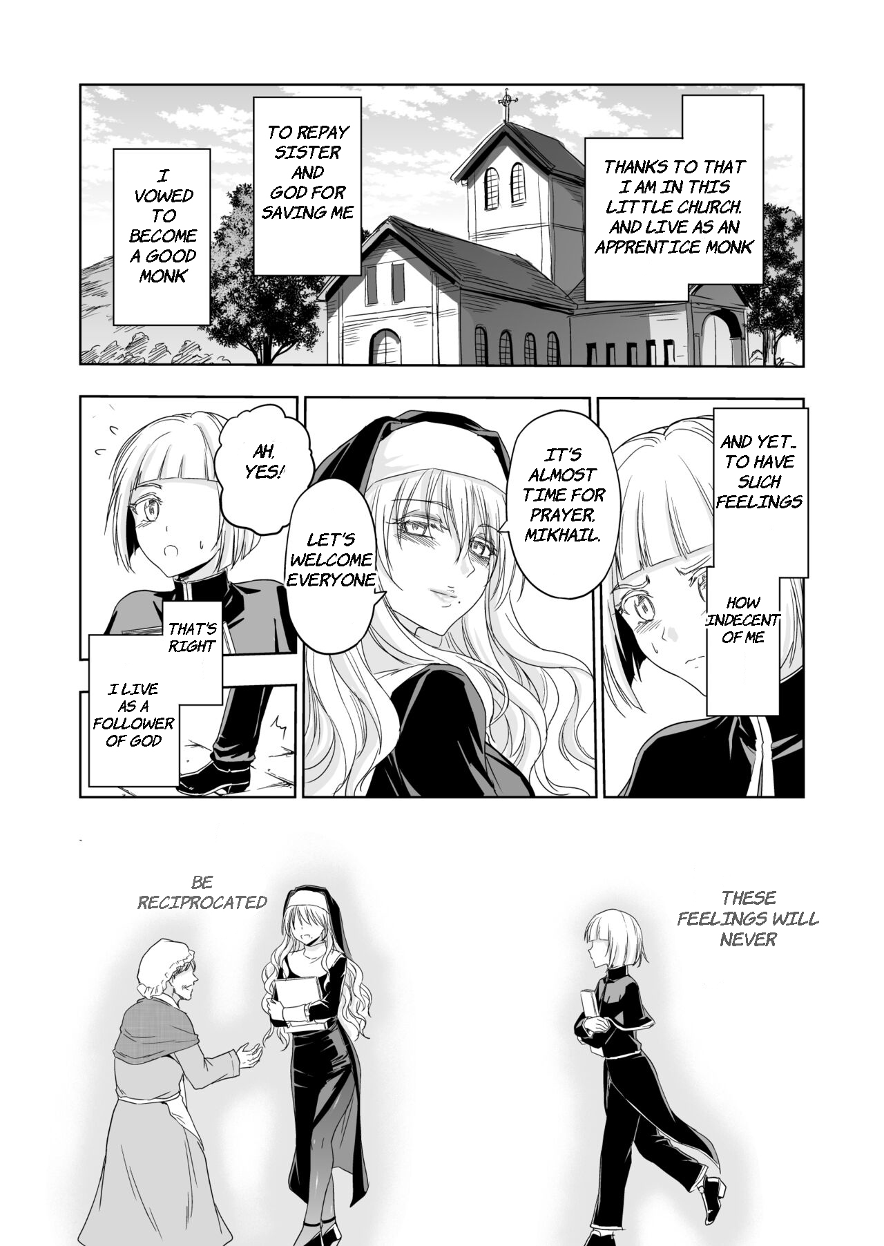 [Palace Inubousaki (Sister Maria Rosetta)] Shitsurakuen ~Haitoku ni Ochiru Seijo~ | Paradise Lost ~Saint Fallen Into Immorality~ [English] [GhostieTLs] [Digital] page 10 original parody - kissing wings hentai manga - read online free