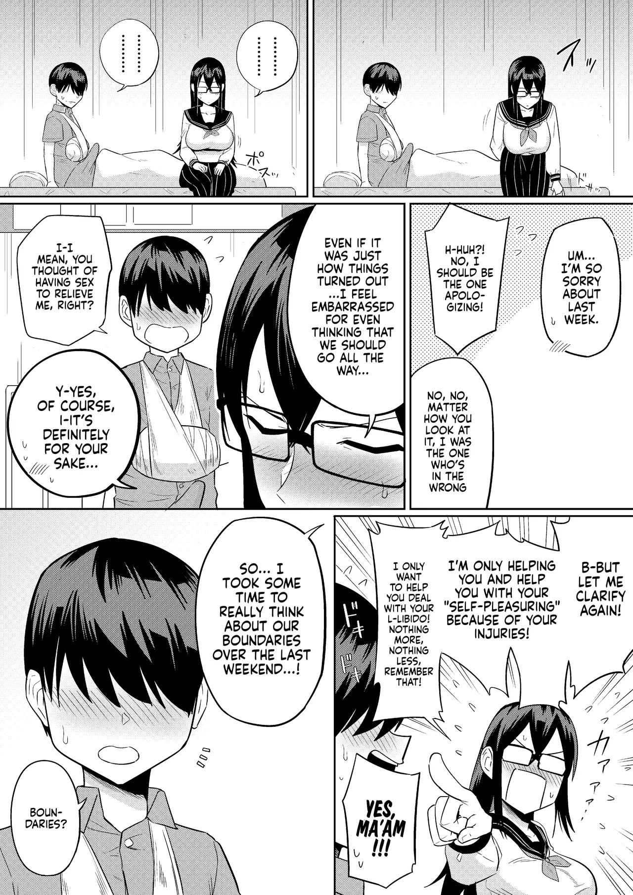 [Makosho] Sewayaki na Kyonyuu Gakkyuu Iinchou Sono 1-10 | The Kind and Caring Busty Class Rep Ch.1-10 [English] - Page 44