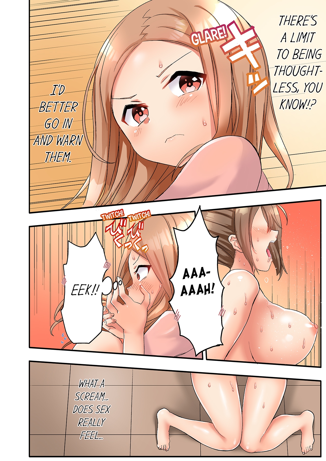 [Kazutaro] Hitozuma Volley-bu no Asedaku SEX ~Shower Abinagara Mitchaku Shichau? 1-4 | Married Women's Volleyball Club Sweaty Sex - We're Being Glued Together While Taking A Shower? 1-4 [English] page 81 - milf sweating hentai manga - read online free