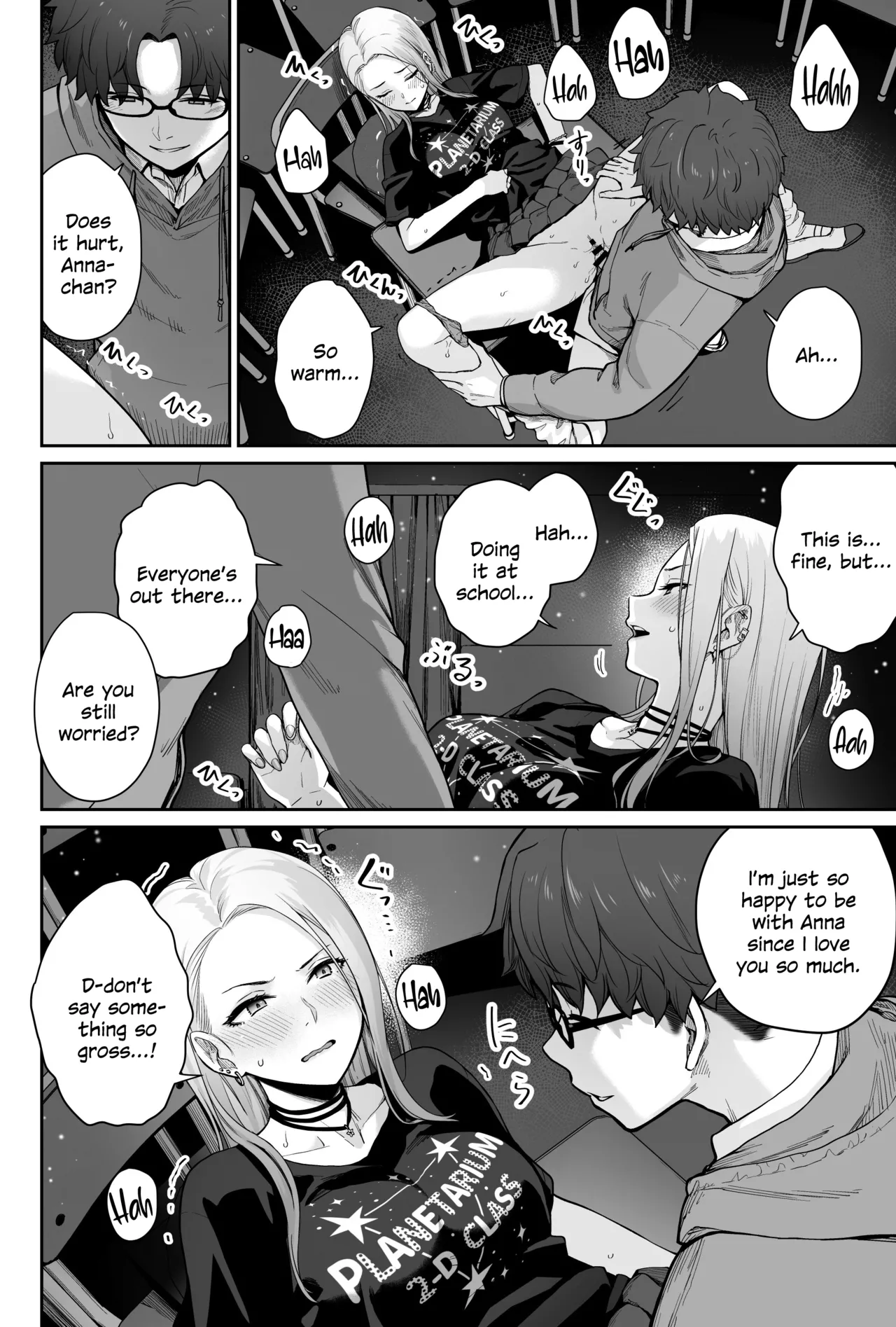 Sora no Hoshi wa Tada no Hikari page 54 original parody - kissing leg lock hentai manga - read online free
