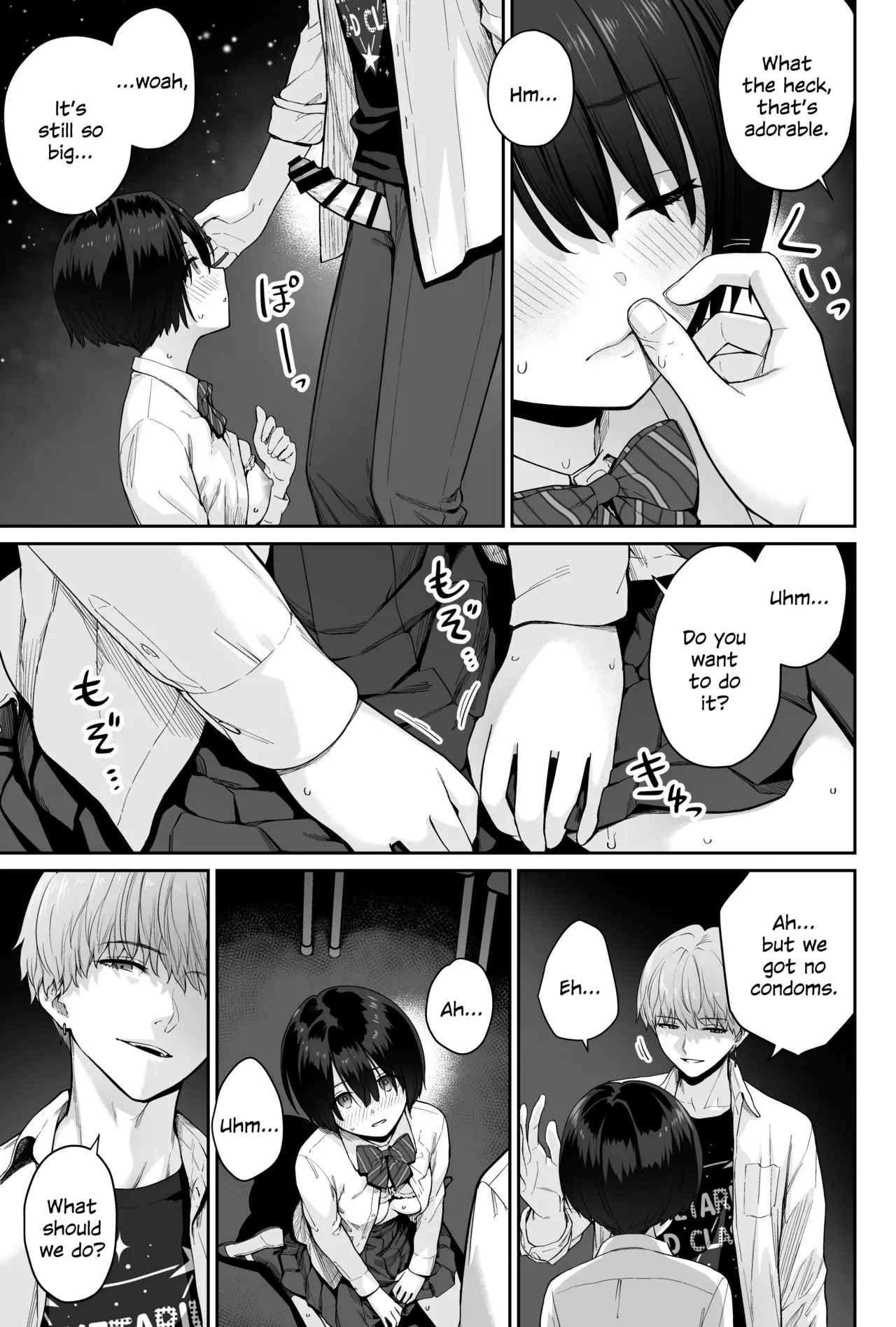 Sora no Hoshi wa Tada no Hikari page 91 original parody - kissing leg lock hentai manga - read online free