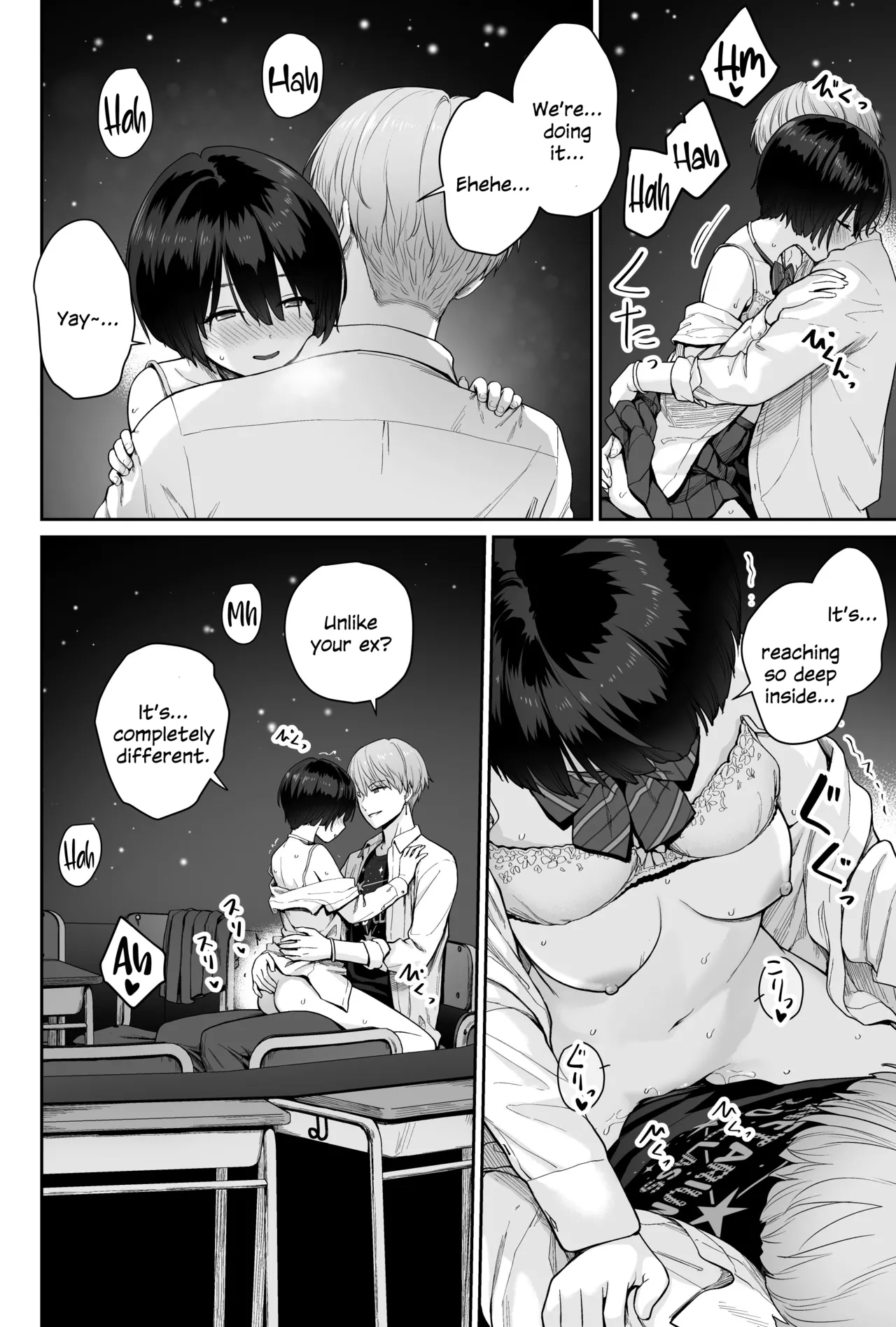 Sora no Hoshi wa Tada no Hikari page 96 original parody - kissing leg lock hentai manga - read online free