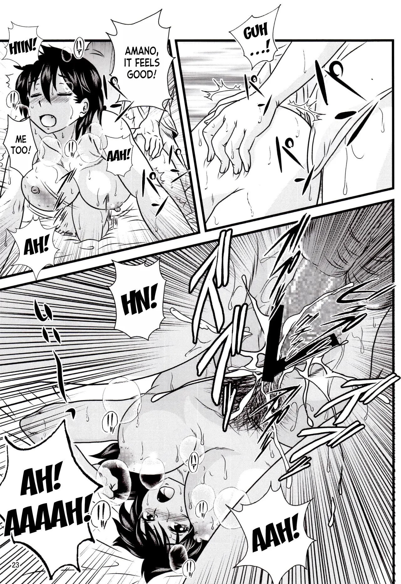 Muchimuchi Amanocchi page 22 featuring megumi amano amano megumi ha sukidarake parody - big breasts glasses hentai manga - read online free