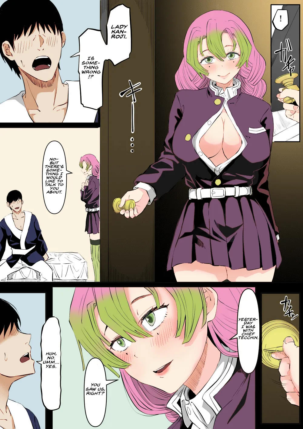 [Goma Gorilla] Bitch Kanroji Mitsuri 1-4 | The Slut Mitsuri Kanroji 1-4 (Kimetsu no Yaiba) [English] [Proyectoanimeh] [Colorized] page 9 featuring mitsuri kanroji kimetsu no yaiba parody - big breasts nakadashi hentai manga - read online free