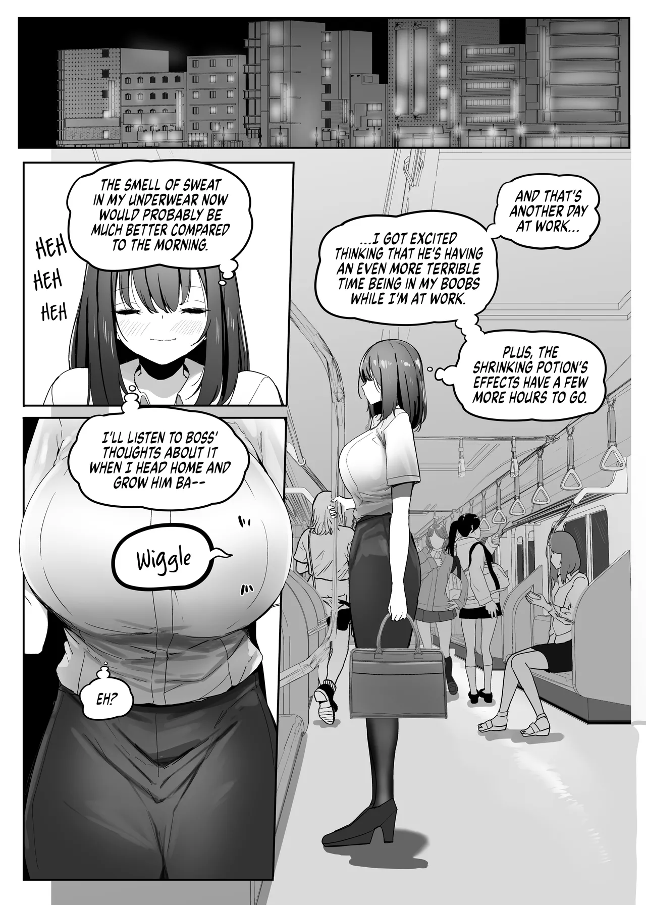 Ore no Seiheki ga Kouhai ni Baretara Kouhai mo Onaji Seiheki datta | She Knows My Sexual Secret page 61 original parody - business suit shrinking hentai manga - read online free